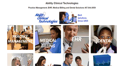 Desktop Screenshot of abilityclinical.com